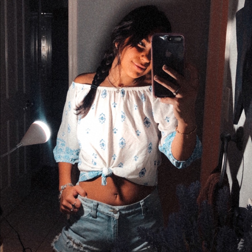 off the shoulder blouse